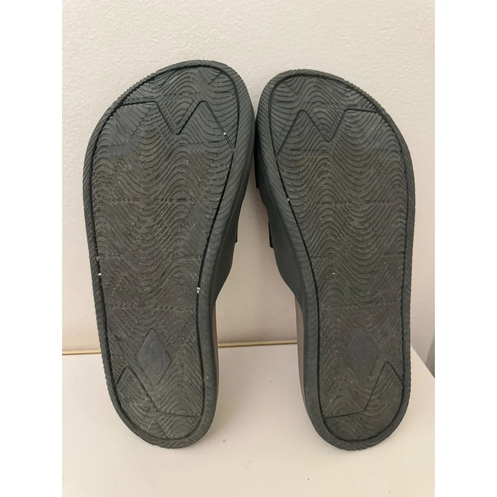 Chaco Chillos Slide Mens 9 Sandals Gorpcore Green Brown Adjustable J106579